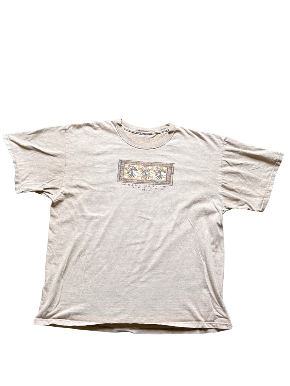 Source Unknown Beige Graphic Short Sleeve Tee